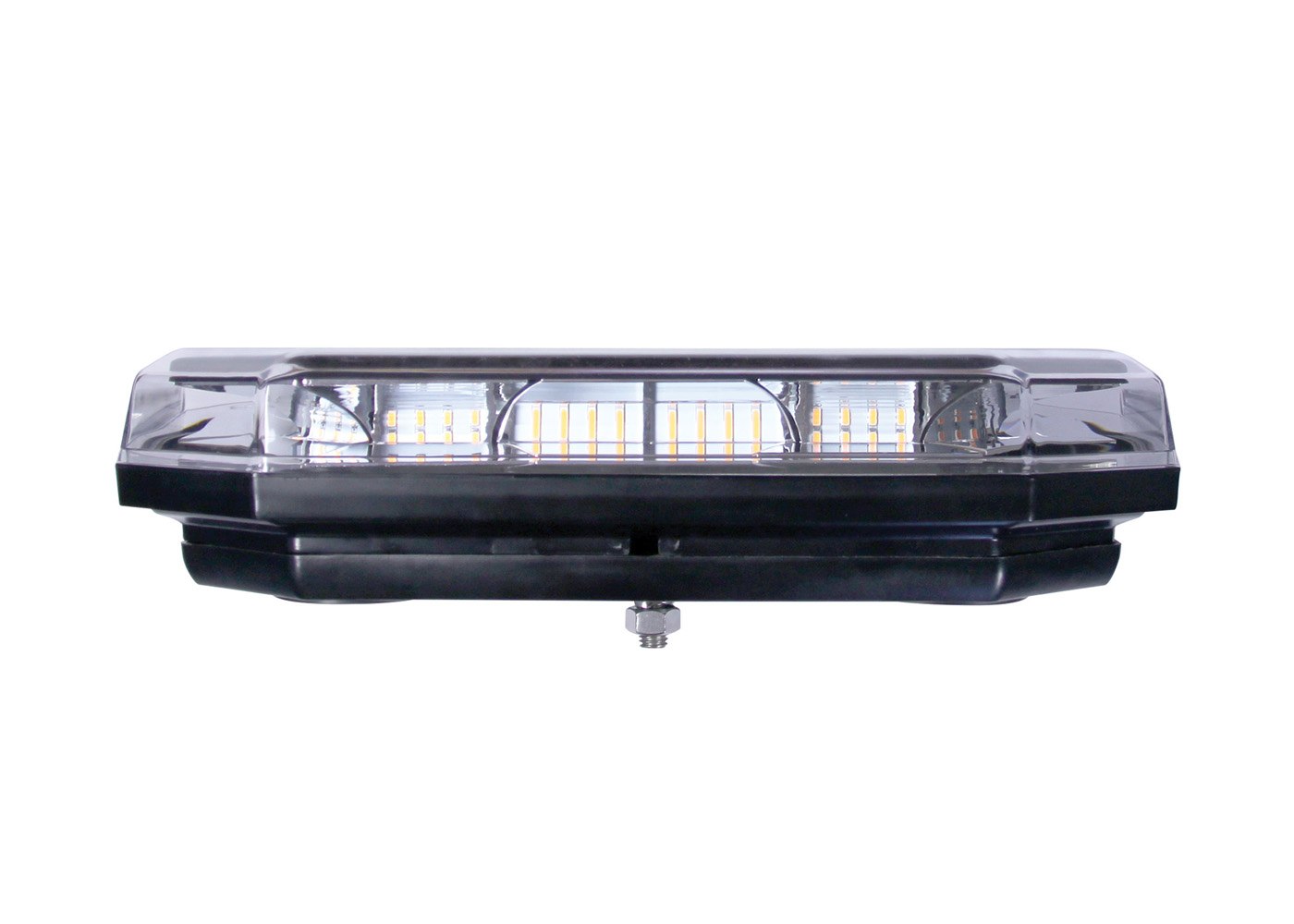 RCV9813 LED Amber Light Bar with Bolt Mount side view